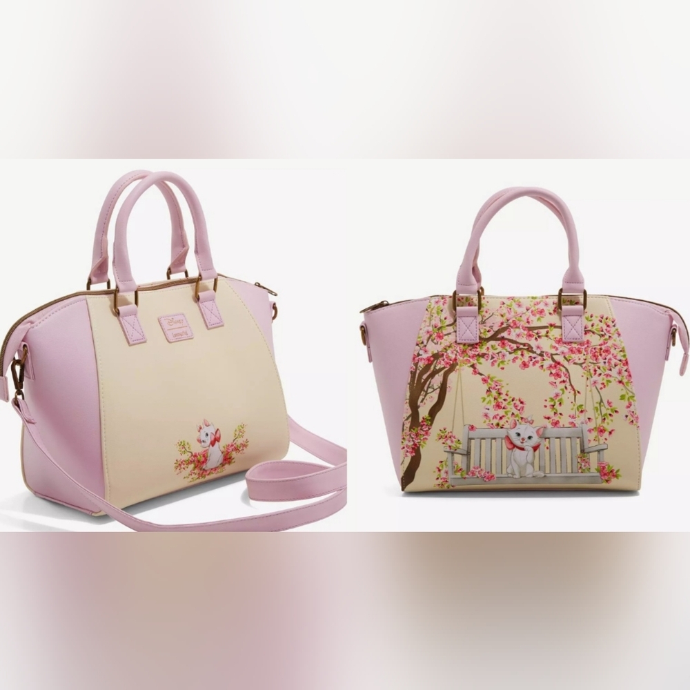 Loungefly Disney Aristocats Marie Swing Satchel Bag RARE Cat Image Both Sides